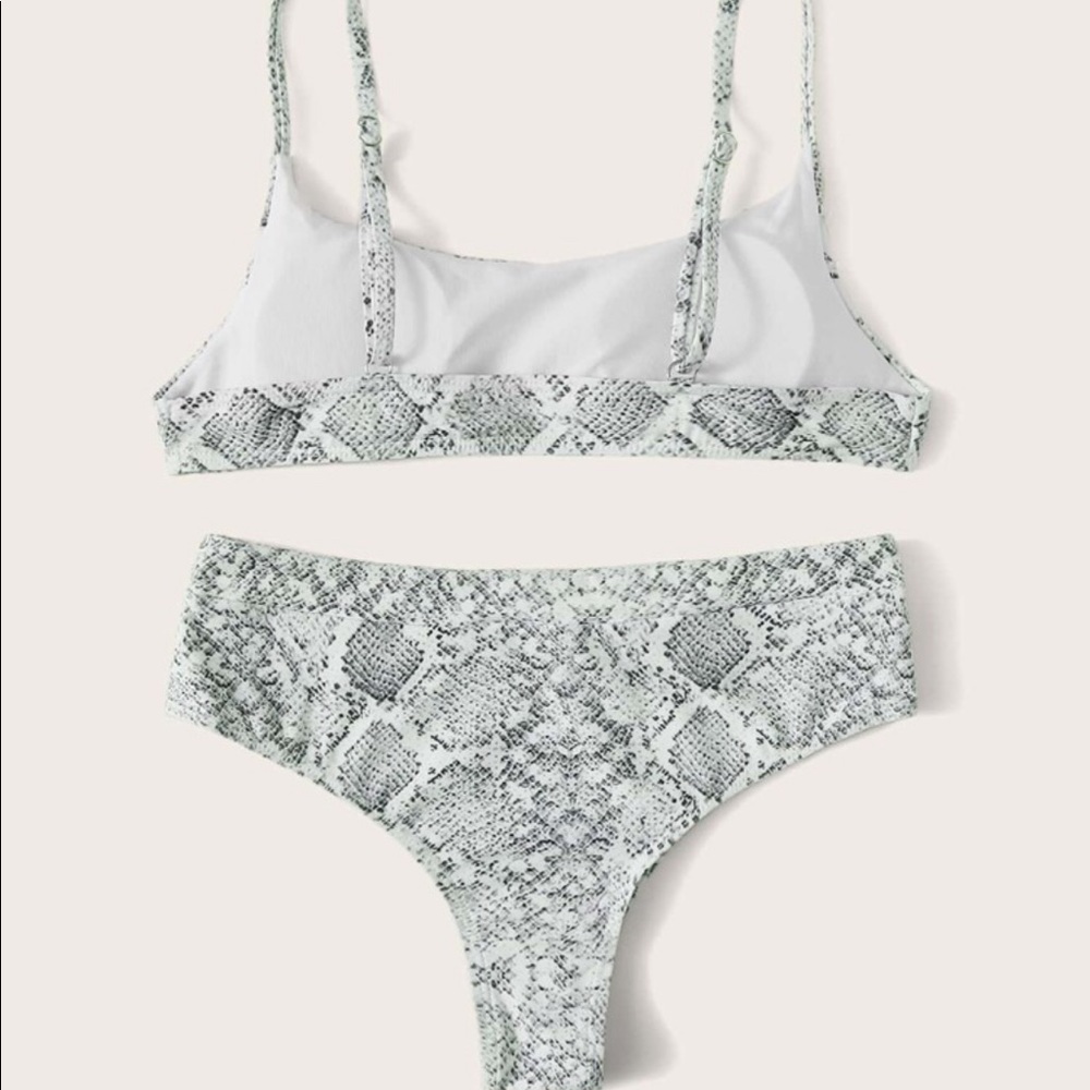 Snakeskin High waist bikini swimsuit NWOT - Picture 2 of 3
